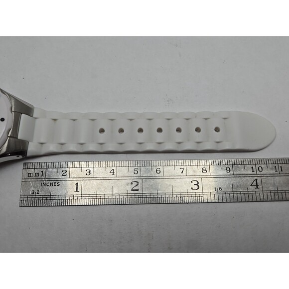 Invicta Couture Angel White Silicone Multifunction Watch 40mm Quartz New Battery - Picture 9 of 11